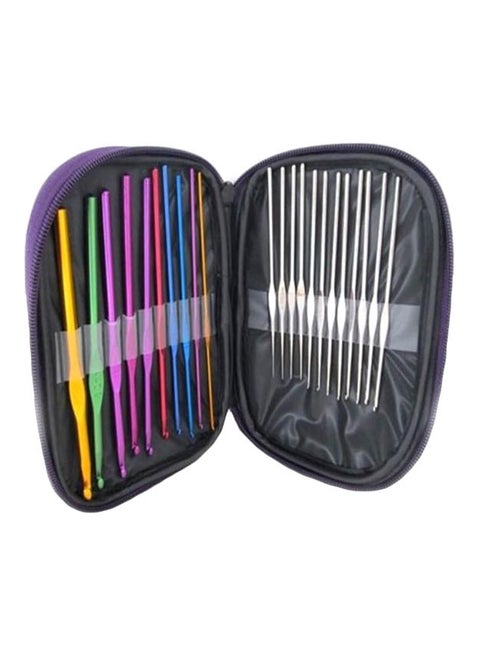 22-Piece Knitting Needles Set With Bag Multicolour