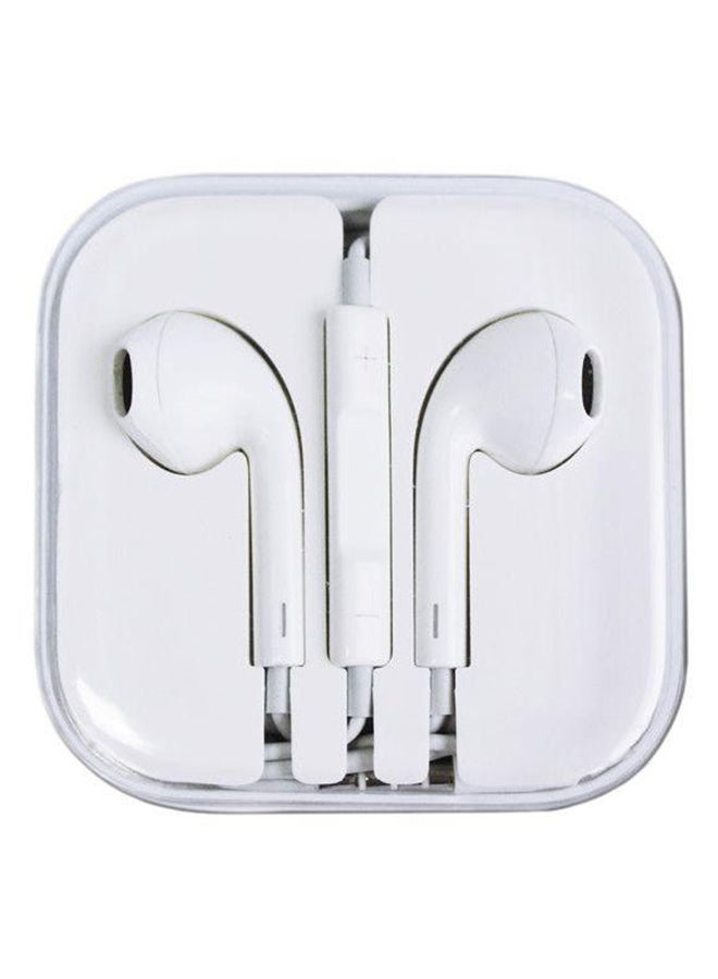 هوكو سماعة أذن داخلية بطول 3.5 مل مزودة بمكيروفون أبيض