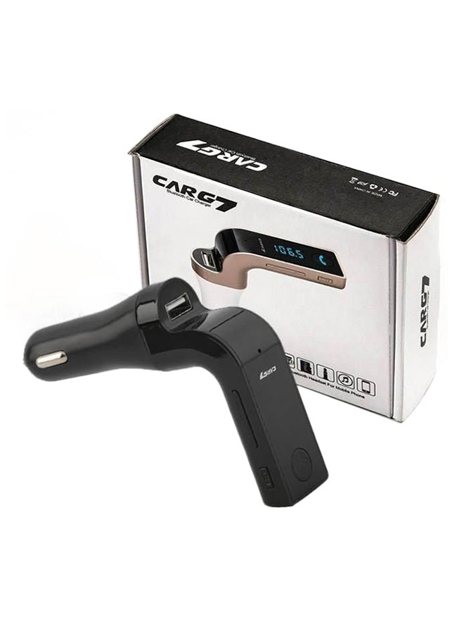 Bluetooth Transmitter With MP3 Player And USB Charger Black