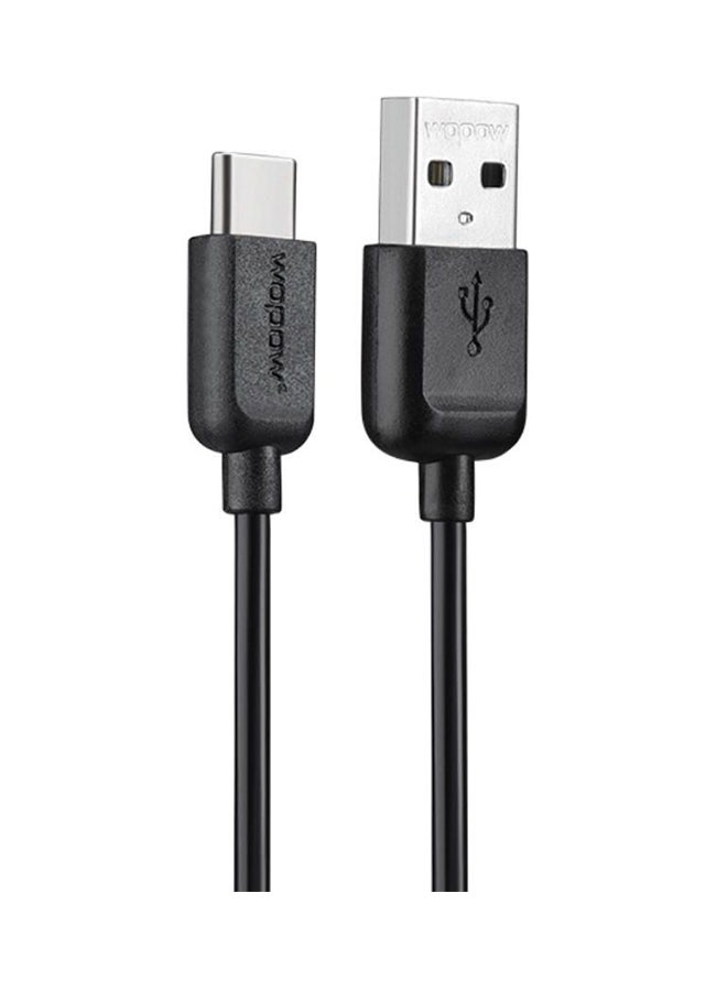 Type-C Power Cord Fast And Data Transmission Cable Black