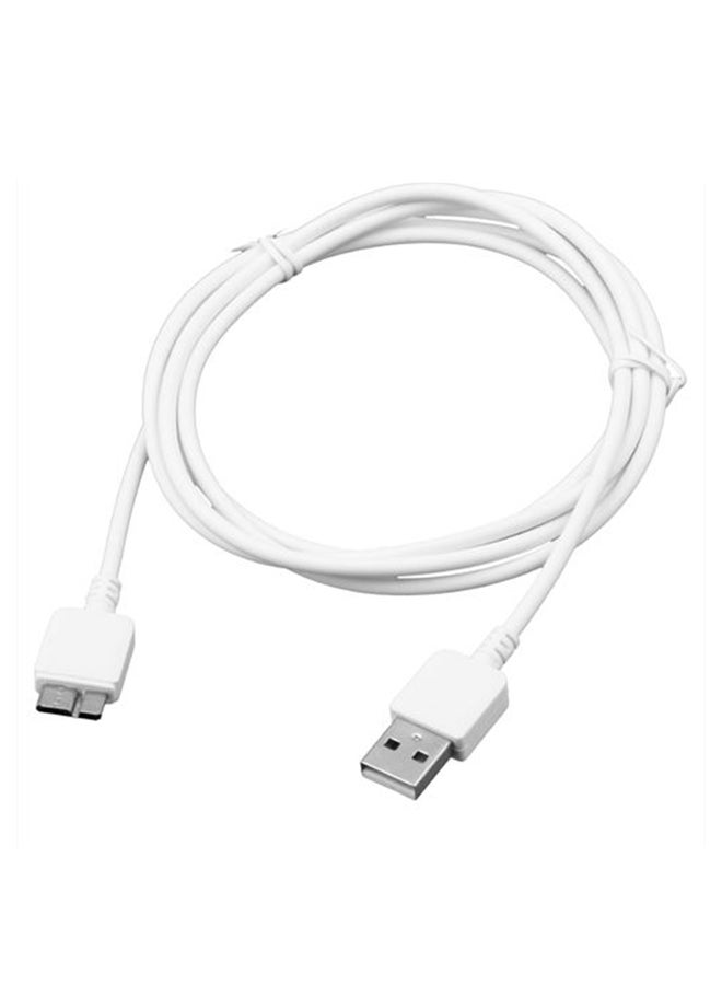 بيلي تونج - كابل بيانات USB لهاتف سامسونج نوت 3 أبيض - Image 1