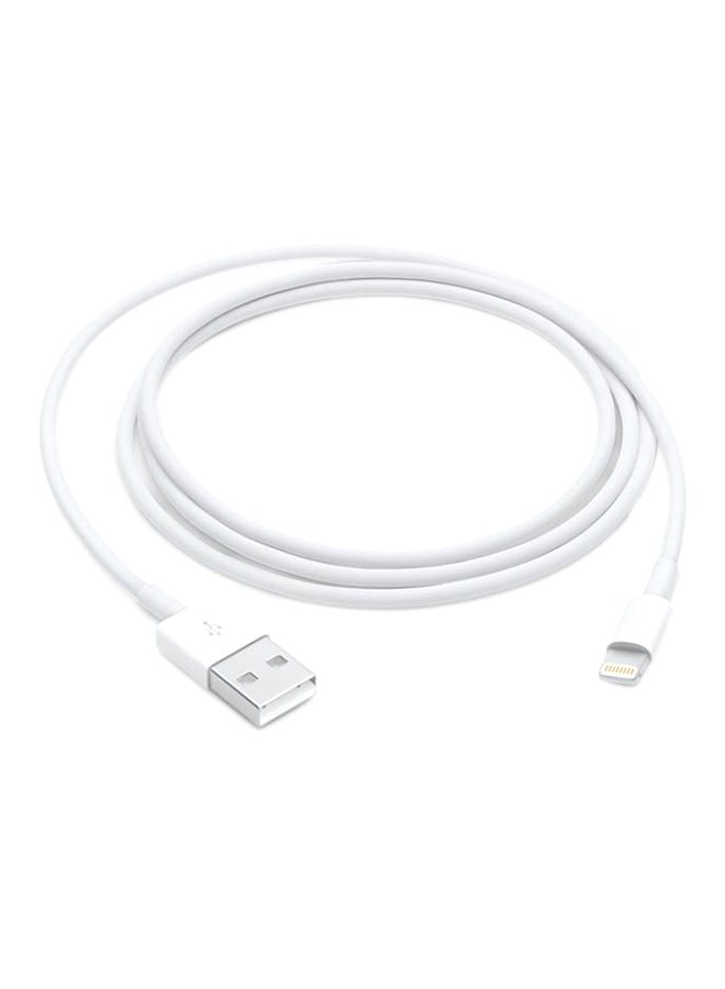 كابل USB لهاتف آيفون أبيض