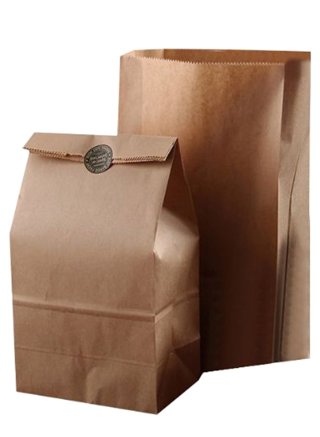 50-Piece Kraft Paper Food Bag Set