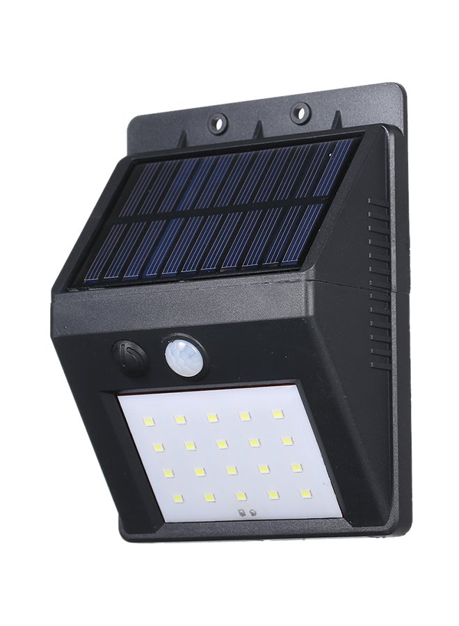 Solar Powered Split Light Motion Sensor Wall Lamp Black 0.222kg - Image 1