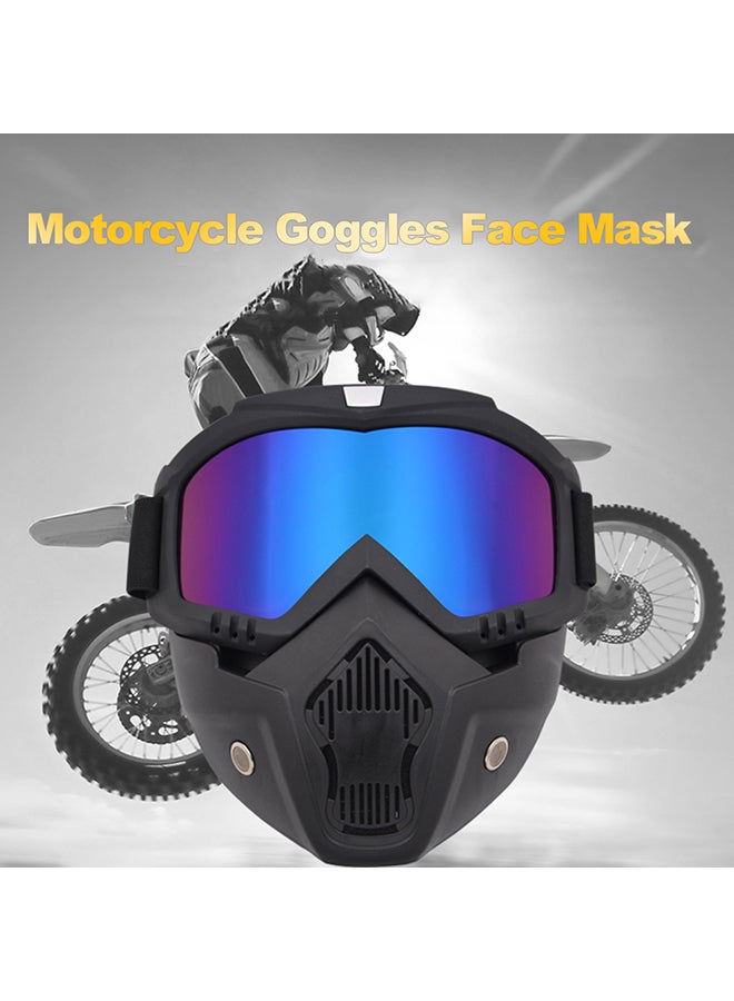 Generic - Motorcycle Helmet Protective Face Mask Shield - Image 1