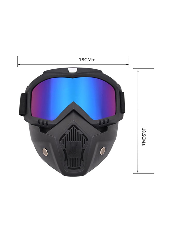 Generic - Motorcycle Helmet Protective Face Mask Shield - Image 1