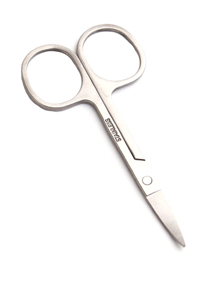 شاربدو مقص لتشذيب شعر الحاجب من الستانلس ستيل فضي - Image 2