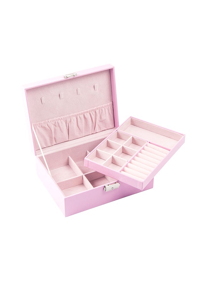 Sharpdo Multiple Compartment Makeup Storage Box Pink - Image 1