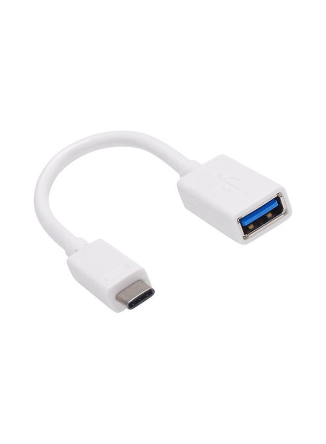 ساندبرغ كابل محول USB Type-C أبيض  - Image 1
