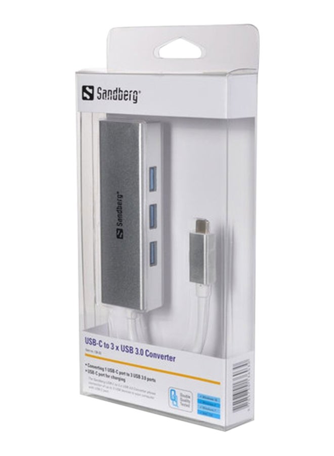 Sandberg USB-C Type Converter Cable White 