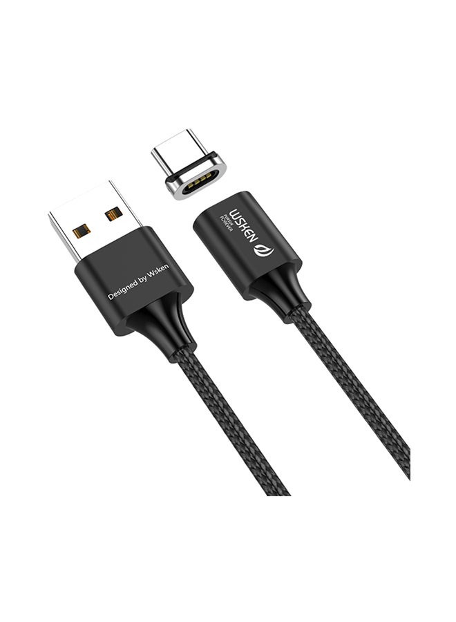 wsken Type-C Micro USB Charging Data Cable Black - Image 1