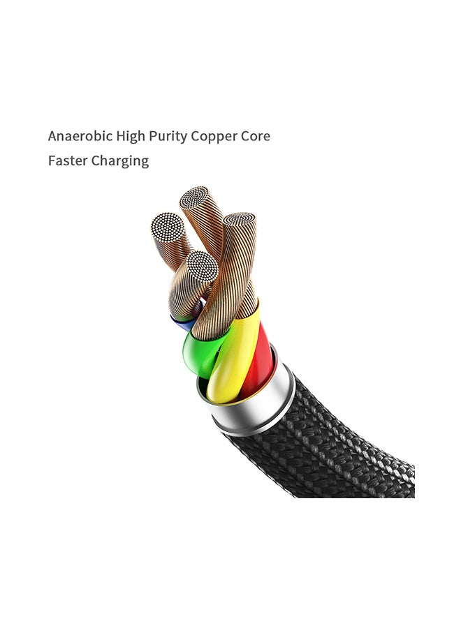 wsken Type-C Micro USB Charging Data Cable Black - Image 2