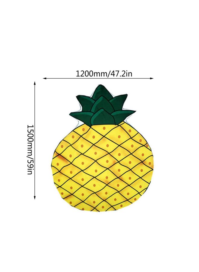 Printed Beach Towel Yellow/Green/Black - Image 3