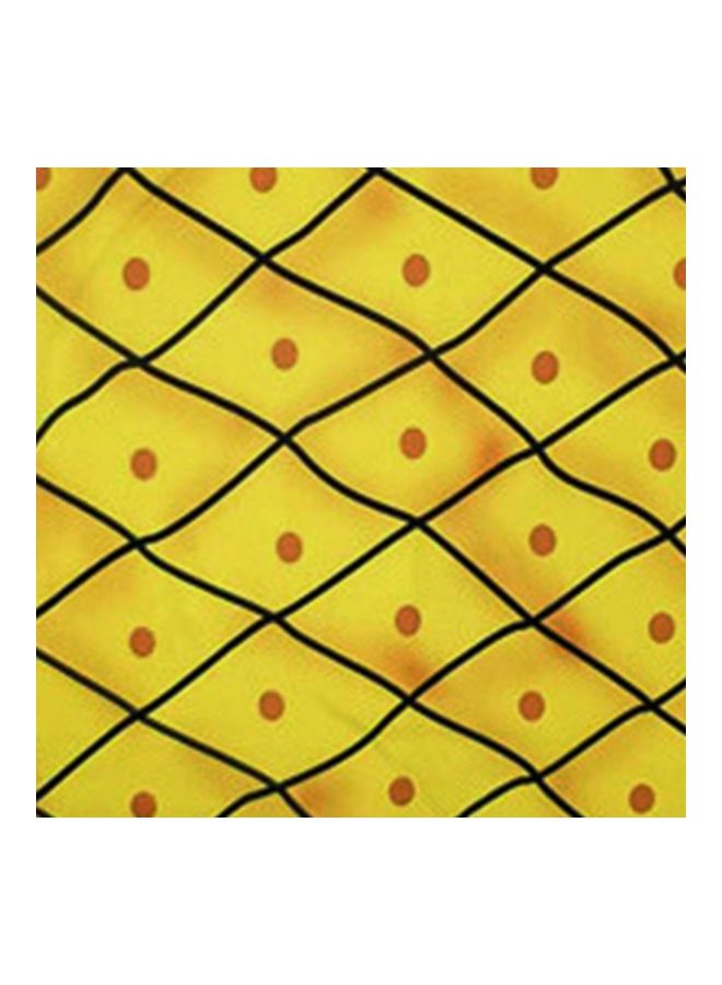 Printed Beach Towel Yellow/Green/Black - Image 4