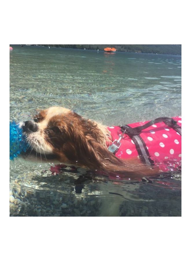 Pet Swimwear Safety Life Jacket For Dog Pink XXS - Image 2
