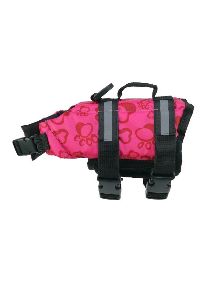 Pet Swimwear Safety Life Jacket For Dog Pink L
