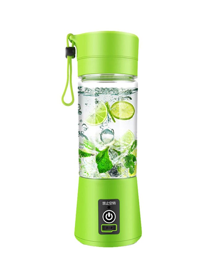 عصارة محمولة مع منفذ USB للشحن سعة 350 مل 380 ml JC0001 شفاف / أخضر  - Image 1