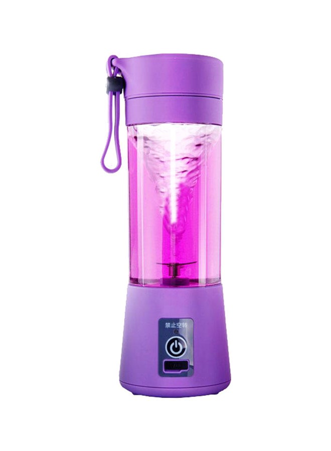 عصارة محمولة بمنفذ USB للشحن 380 ml JC0002 أرجواني/ شفاف - Image 1