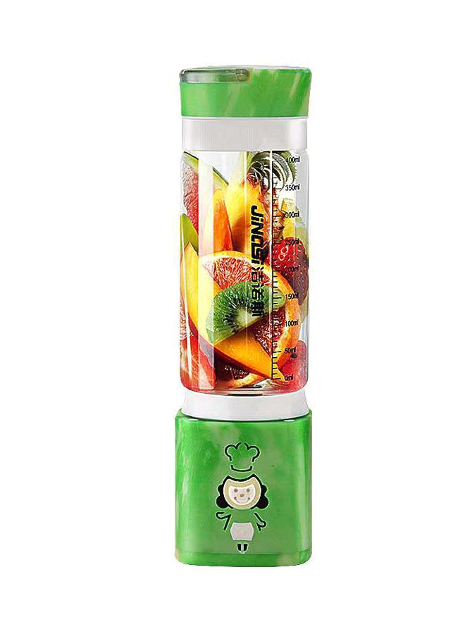 جينتيك عصارة محمولة مزودة بعدد 6 شفرات ومنفذ USB للشحن 400.0 ml JC0018 أخضر / أبيض / أسود 
