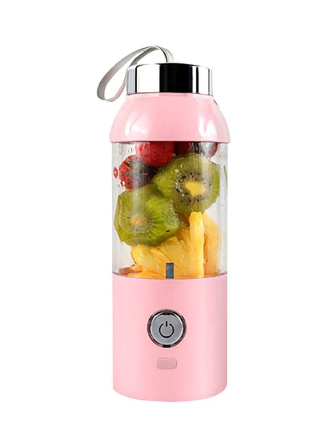 عصارة محمولة بمنفذ USB للشحن بسعة 400 مل 400.0 ml JC0029 وردي/ فضي/ شفاف - Image 1