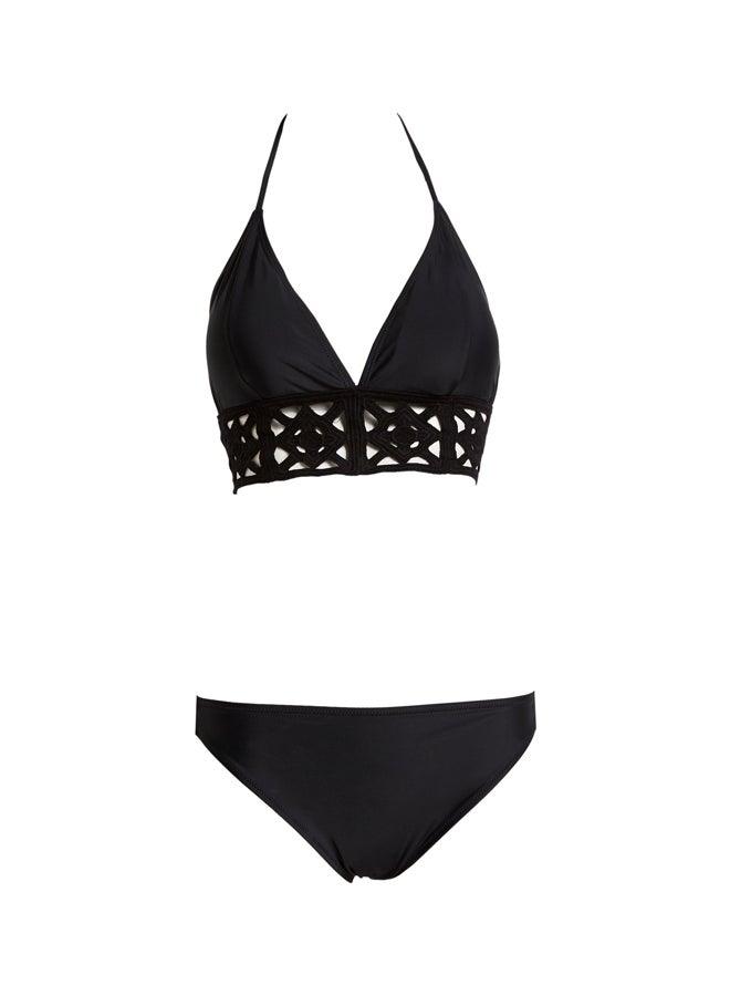 ديفاكتو طقم بيكيني من قطعتين أسود