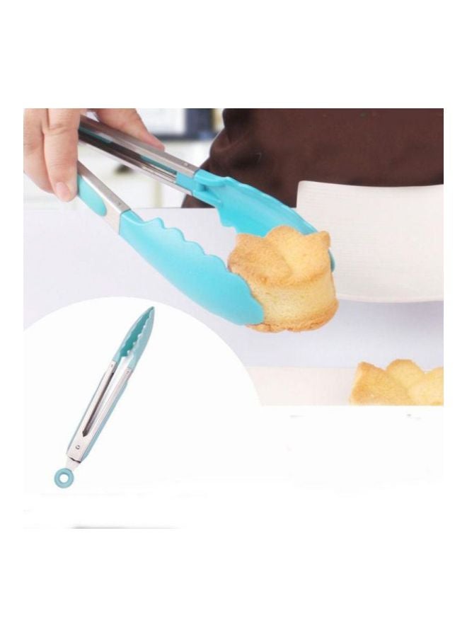 Generic - Grill Serving Tong with Silicon handle Multicolour 8inch - Image 1