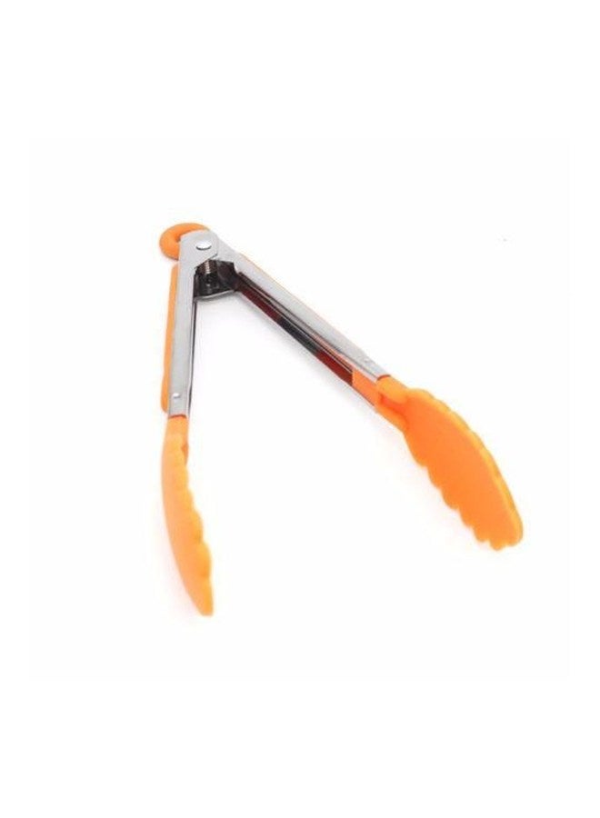 Multi-Purpose Tongs Orange/Silver 8inch  - Image 4