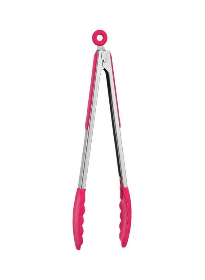 Salad Serving Tongs Pink/Silver  - Image 3