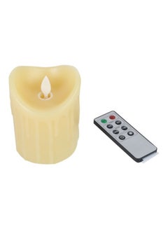 Generic 3-Piece LED Candle With Remote Beige  - Image 3