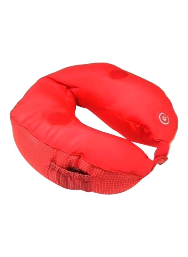 Neck Massager Pillow Cotton Red 30x25cm
