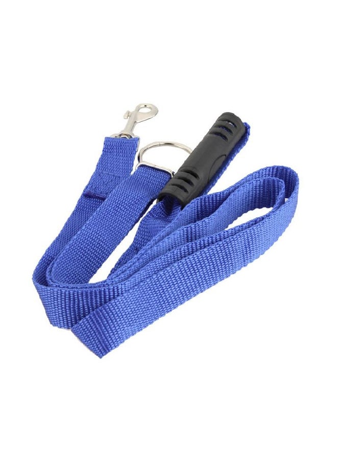 Nylon Dog Leash Blue/Black/Silver 6feet - Image 1