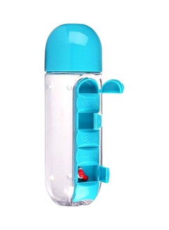 Water Bottle With Built-In Daily Pill Box Organizer