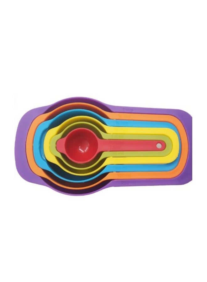 Jun - 6-Piece Measuring Cups And Spoons Set Multicolour - Image 1