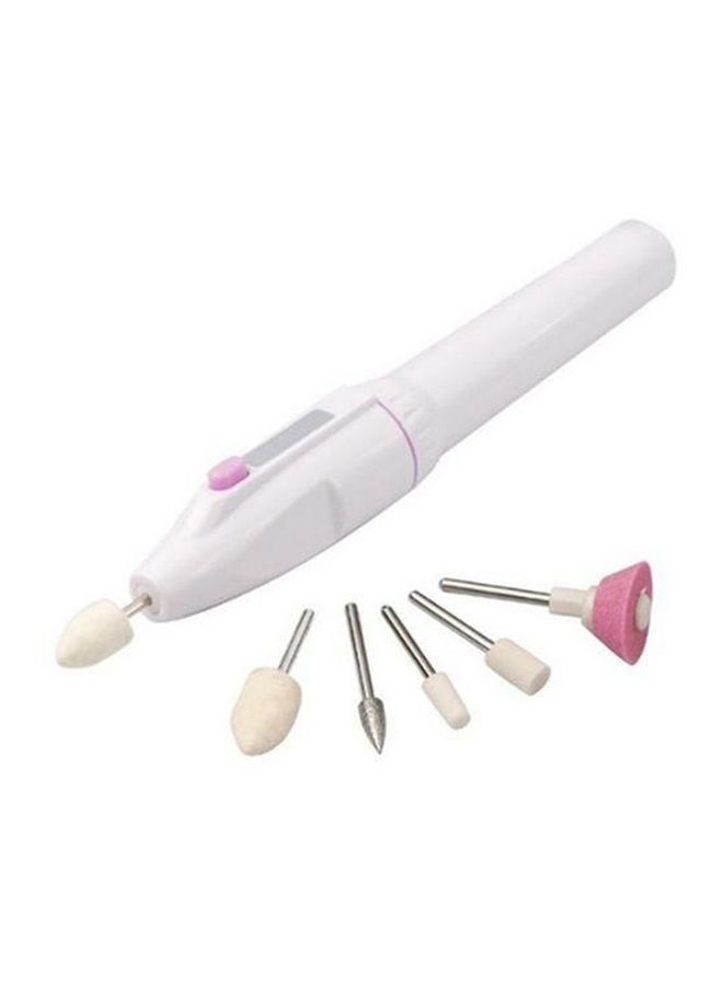 5-In-1 Electric Nail Trimming Kit White/Silver/Pink