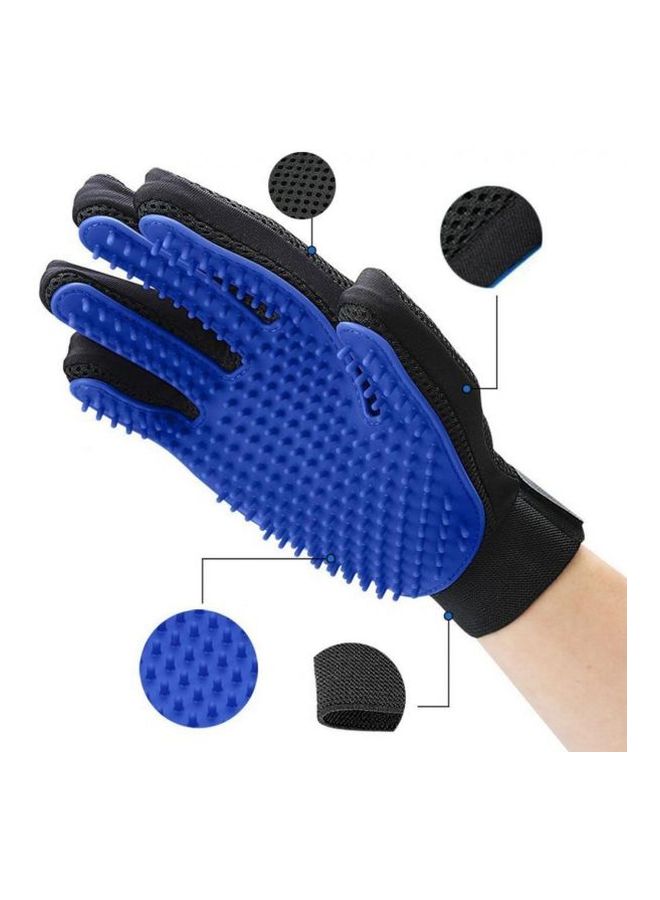Massage Glove Brush Blue/Black - Image 4