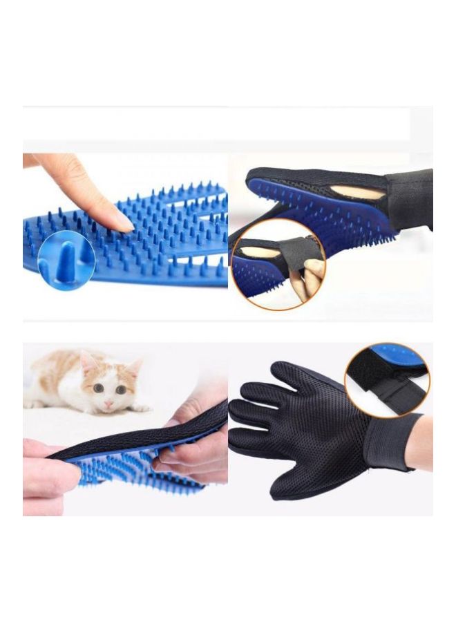 Massage Glove Brush Blue/Black - Image 2