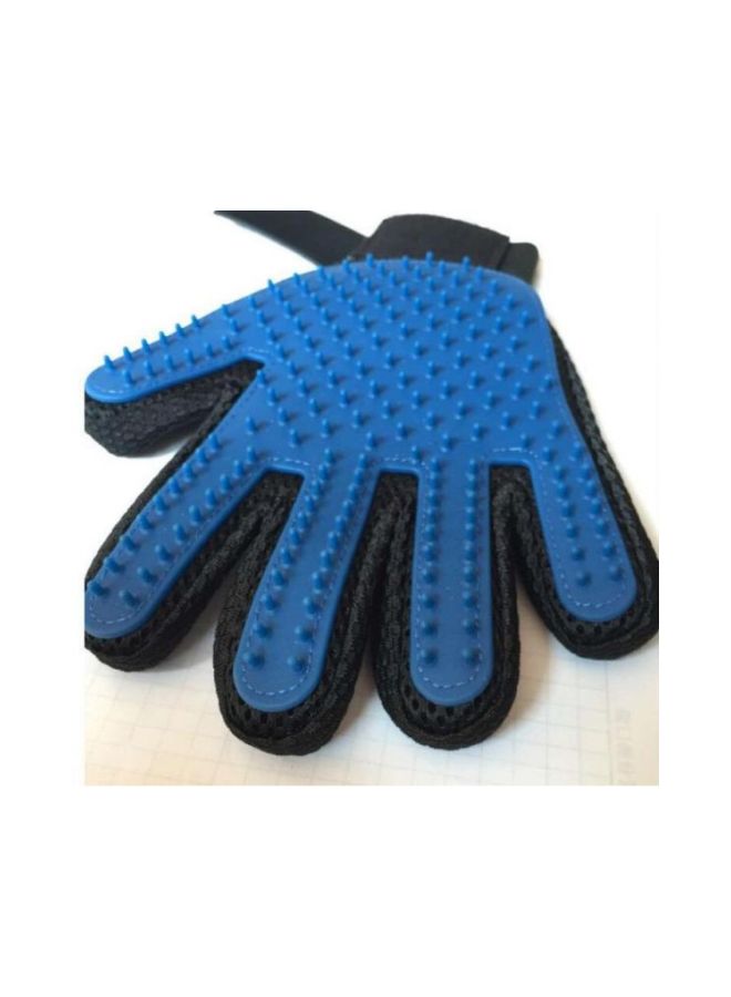 Generic Hair Remover Massage Glove Brush Blue/Black - Image 3