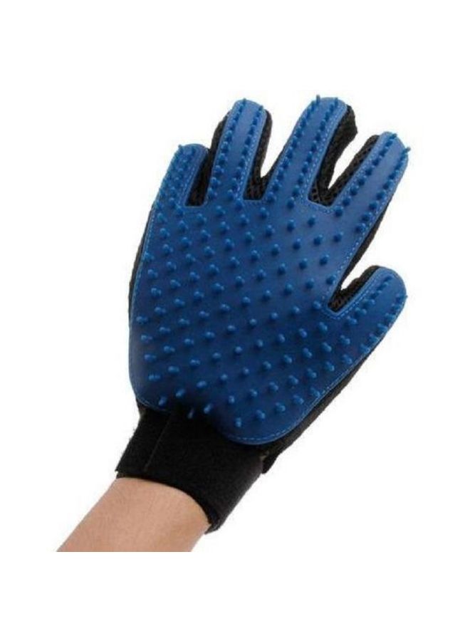 Generic Hair Remover Massage Glove Brush Blue/Black - Image 2