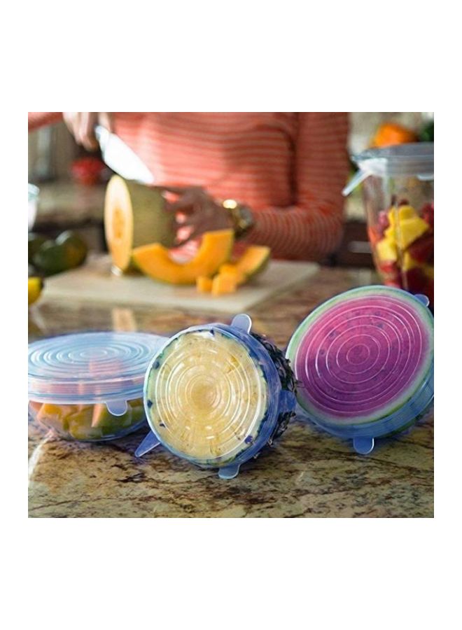 Generic - 6-Piece Silicone Stretch Lids Blue 6-Piece - Image 1