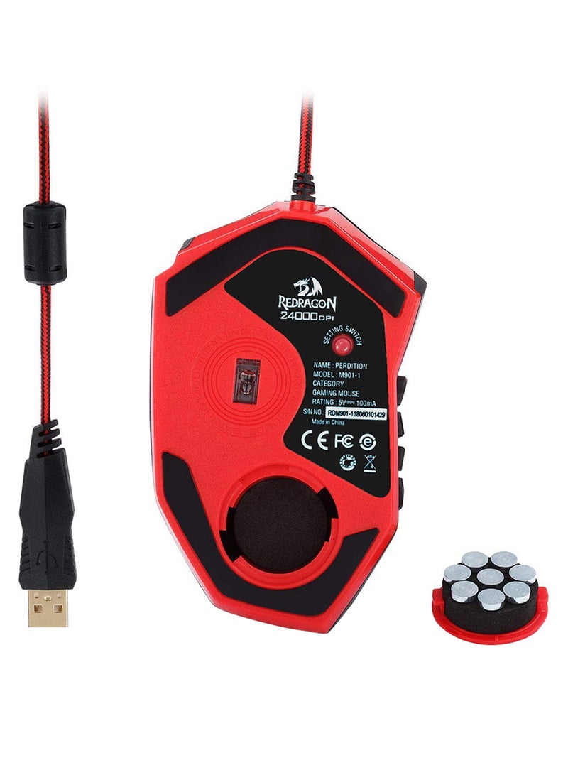 REDRAGON M901 Ergonomic USB Gaming Mouse - Image 2