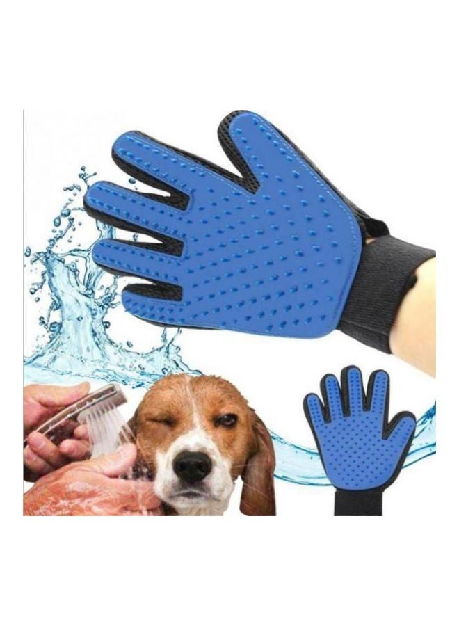 فرشاة تدليك على شكل قفاز أسود/أزرق - Image 3