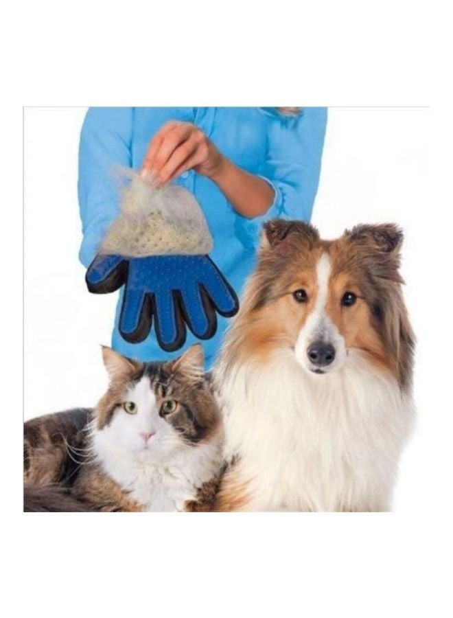 فرشاة تدليك على شكل قفاز أسود/أزرق - Image 5