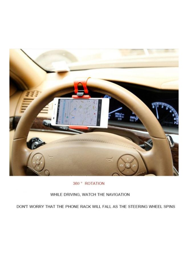 Generic - Car Steering Wheel Mobile Phone Holder - Image 1