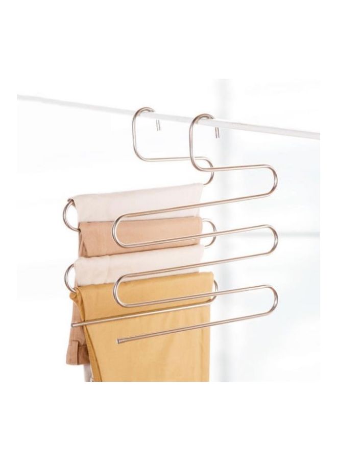 5 Rack Layer Multi-Purpose Hanger Silver 36x38cm