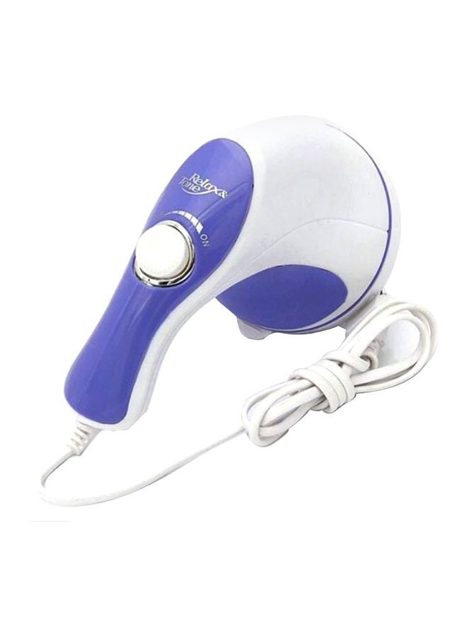 Electric Body Massager Roller Blue/White 17 x 15 x 11cm