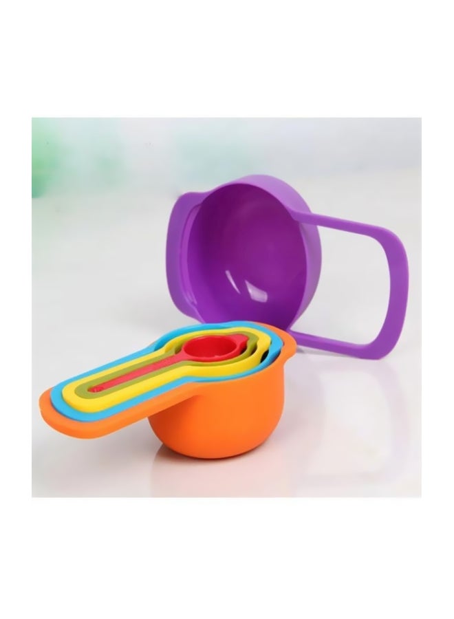Generic - 6-Piece Stackable Measuring Cups And Spoons Set Multicolour - Image 1