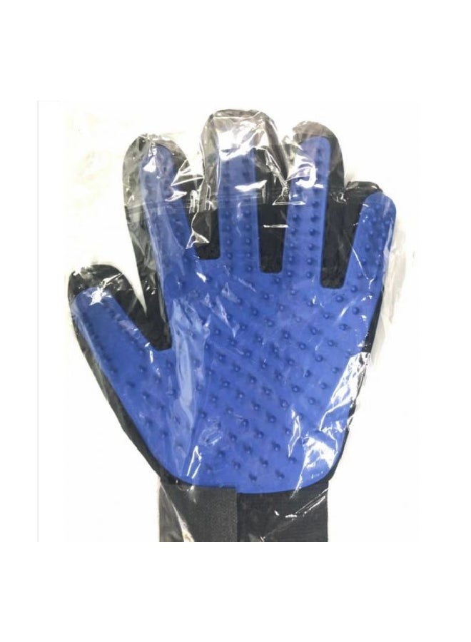 Hair Remover Massage Glove Brush Blue/Black - Image 2