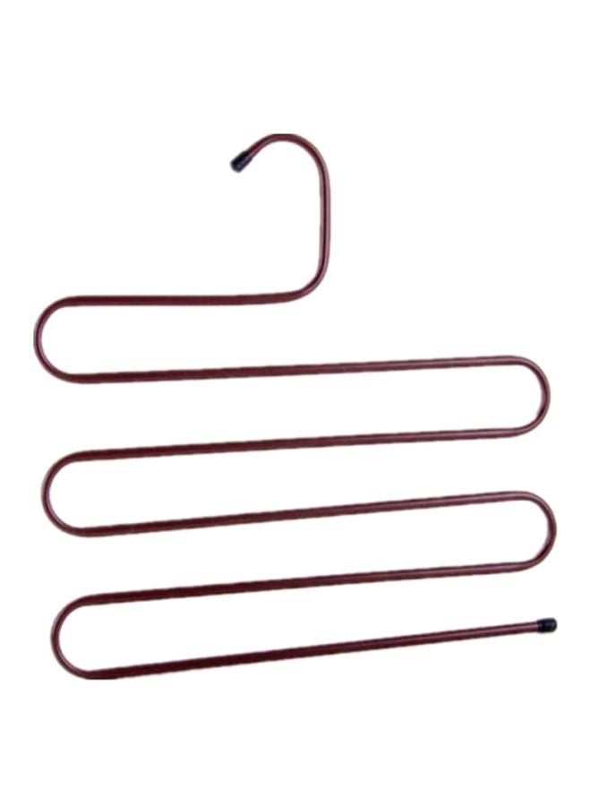 S-Shaped Stainless Steel Closet Hanger Brown 35x35centimeter - Image 1