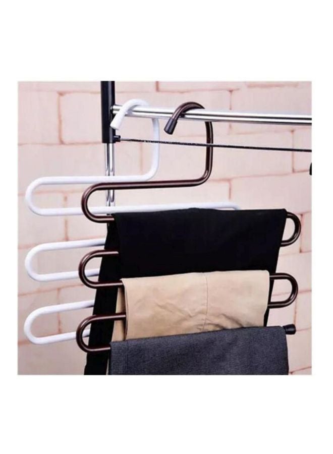 S-Shaped Stainless Steel Closet Hanger Brown 35x35centimeter - Image 2