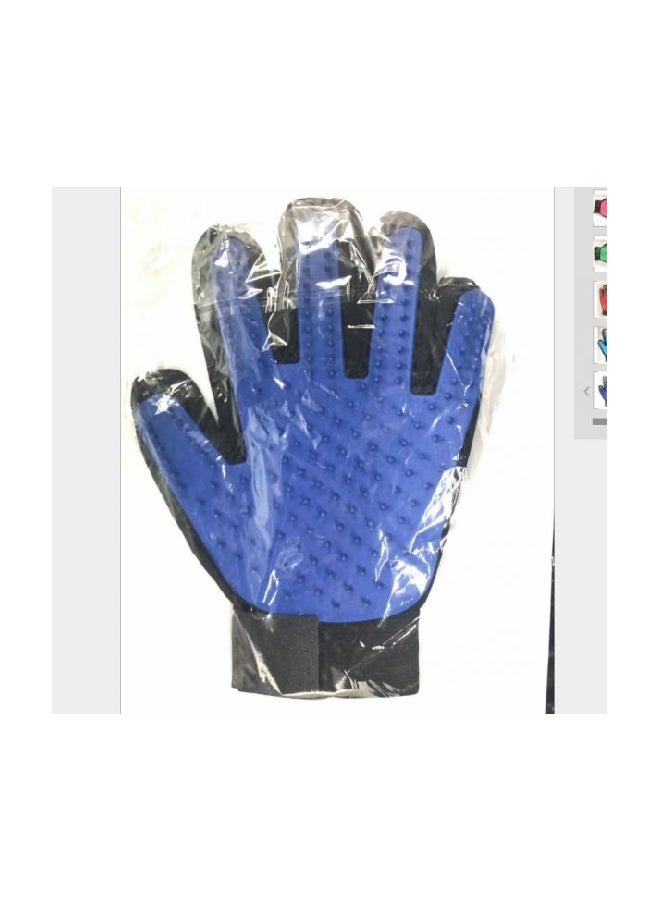 Generic Silicone Massage Glove Brush Blue/Black  - Image 3